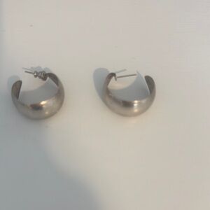 Elegant Silver Hoop Earrings